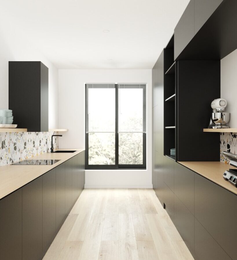 white wooden framed glass window